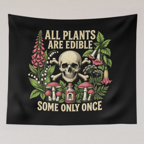 Item preview, Poison Garden Skull designed and sold by The Wicked Herbarium.