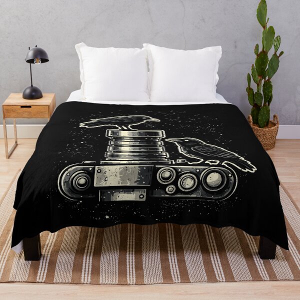Item preview, Raven perched on vintage camera design designed and sold by rafaeltto.