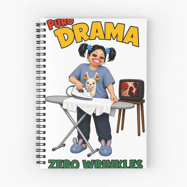 Item preview, Puro Drama Zero Wrinkles – Funny Spanglish Ironing T-Shirt designed and sold by BeamiCreations.