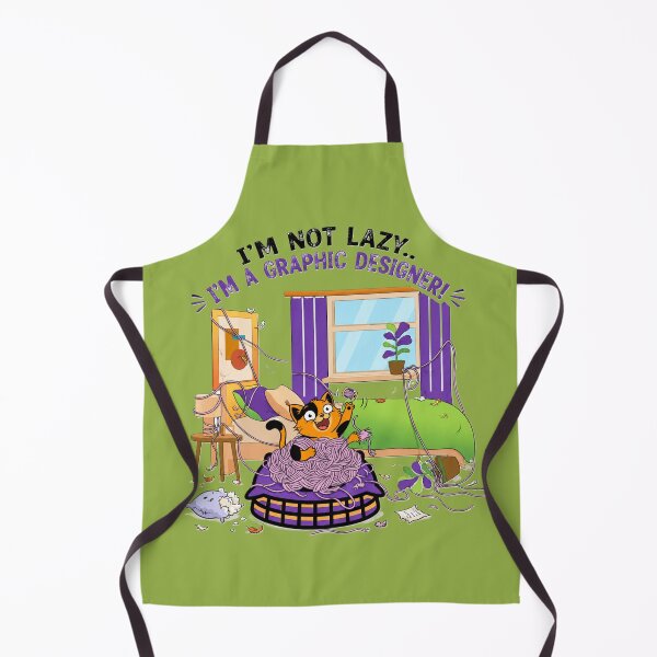 Item preview, I'm Not Lazy I'm A Graphic Designer Cat designed and sold by zaoroo shop.