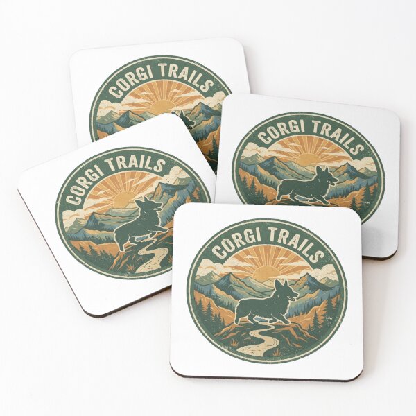Item preview, Corgi Trails | Adventure Corgi | Outdoor Dog Art designed and sold by Rohit Naik.