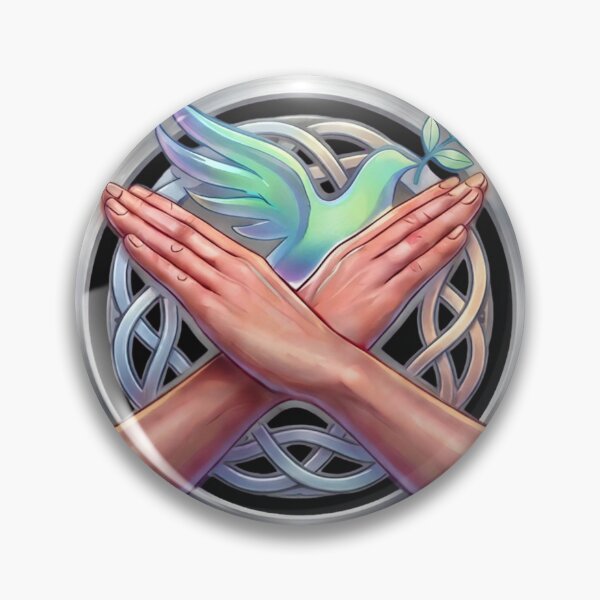 Item preview, Peace Sign Language Crossed Arms with Dove designed and sold by Surviving Monday Club.