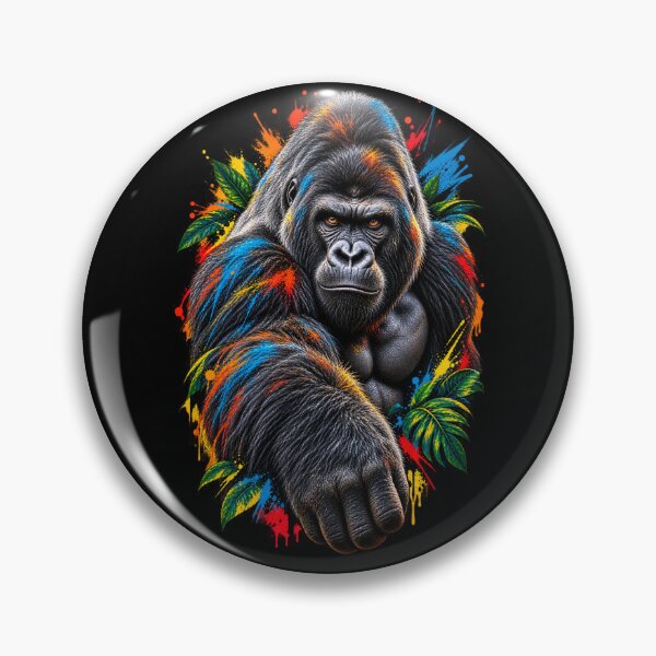 Item preview, Mountain Gorilla Primate Pop Art designed and sold by redsharkuk.