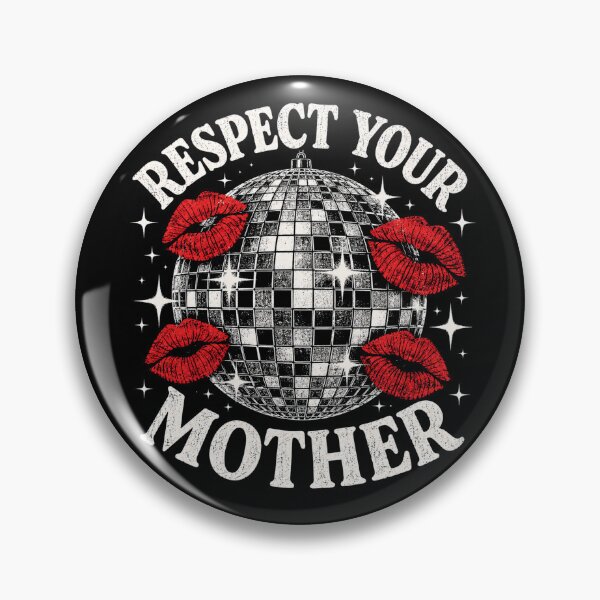 Item preview, Respect Your Mother Retro Disco Ball Kiss Graphic designed and sold by WILLIAMS-BR.