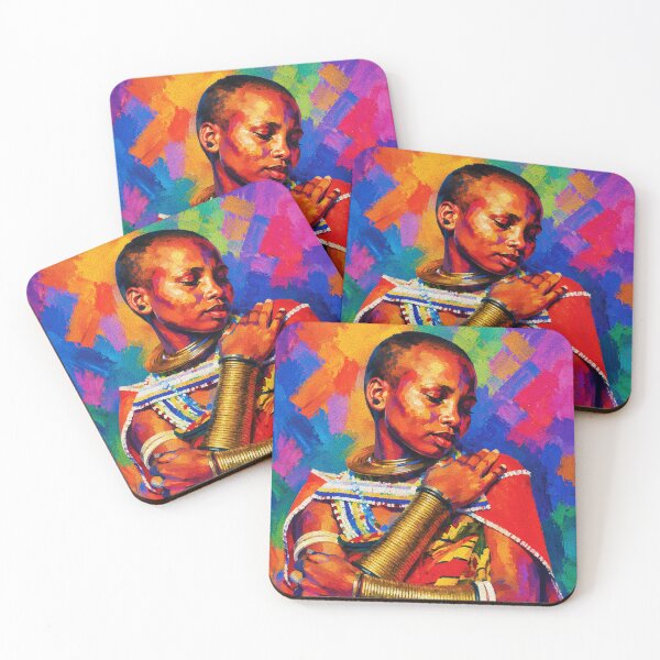 Item preview, Adorned in Gold – Fauvist Cultural Portrait designed and sold by RamyGallery.