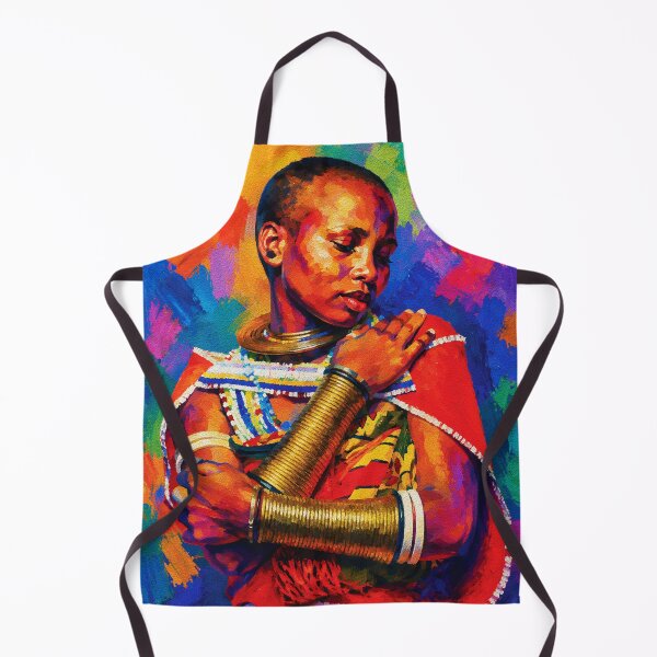 Item preview, Adorned in Gold – Fauvist Cultural Portrait designed and sold by RamyGallery.