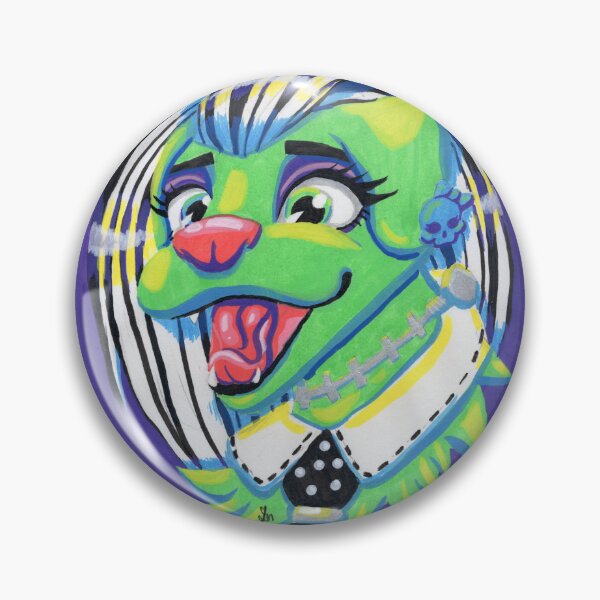 Item preview, frankie stein puppy portrait designed and sold by NineRavensArt.