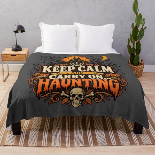 Item preview, Keep Calm and Carry On Haunting Vintage Halloween designed and sold by afr-saad.