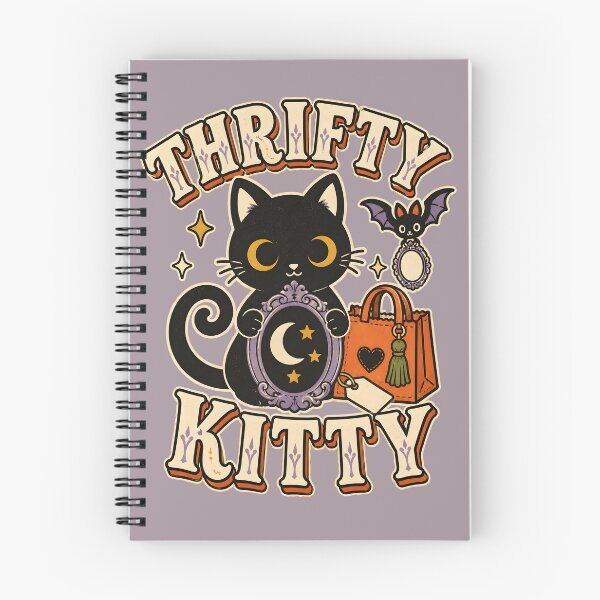 Item preview, Thrifty Kitty Retro Black Cat Thrift Shopping designed and sold by  MAD's Recreation Studio.