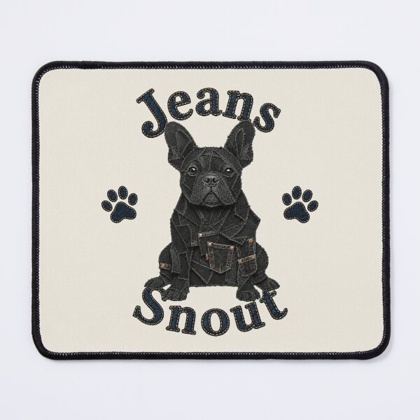Item preview, Black French Bulldog Denim Patch Art designed and sold by JeanSnout.