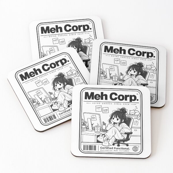 Item preview, Meh Corp Certified Functional Office Art designed and sold by littlepiptales.