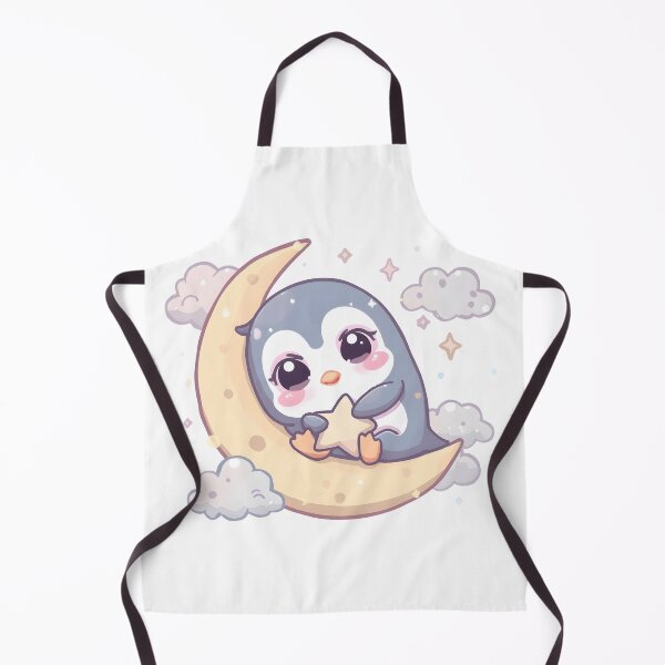 Item preview, Cute Penguin on Crescent Moon | Kawaii Sleepy Penguin Dreamy Night Aesthetic designed and sold by dreamz-world.