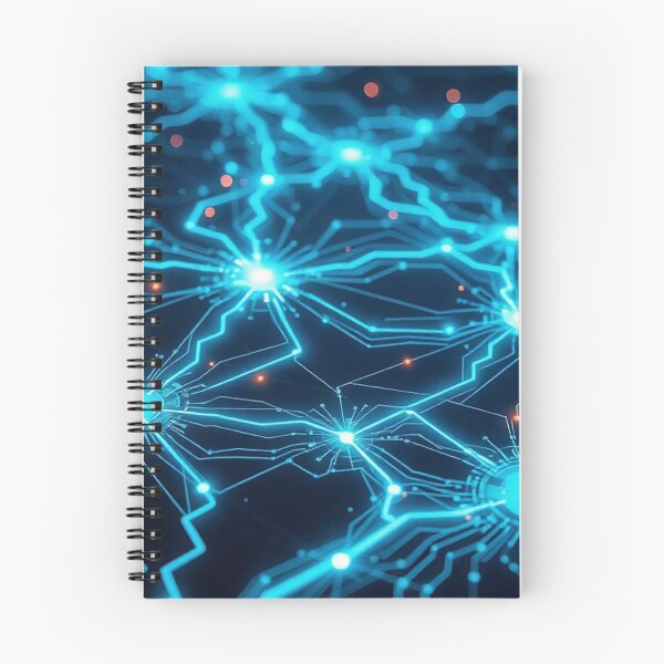 Item preview, Blue Electric Lightning Network Abstract designed and sold by IntelliMindDesigns.