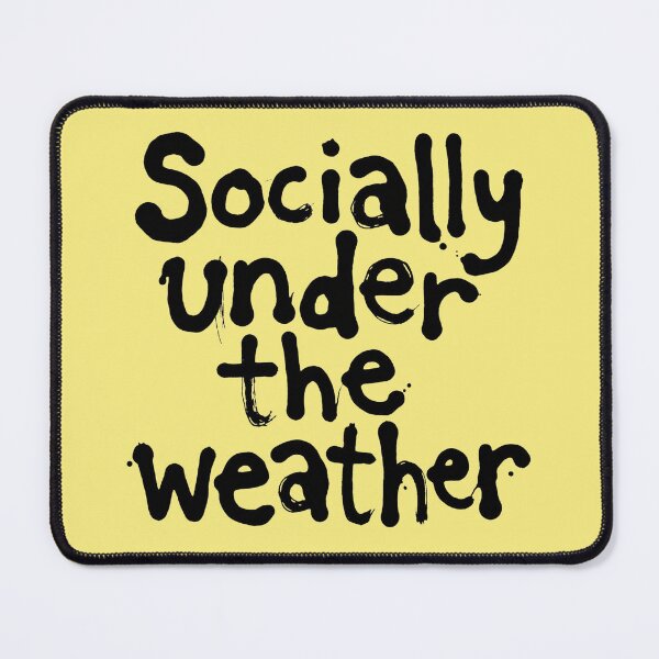 Item preview, Socially Under the Weather - Modern Emblem Typography designed and sold by Modern Antique Atelier .
