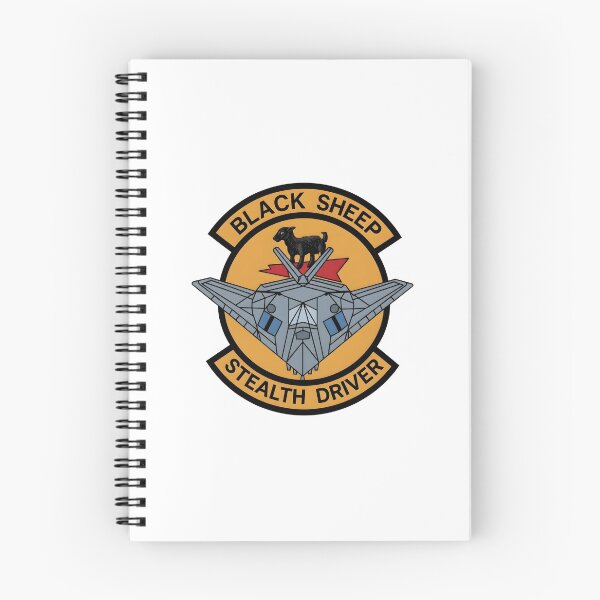 Item preview, USAF F-117 Nighthawk Black Sheep Stealth Driver Emblem Vector Graphic designed and sold by CharlieDesings.