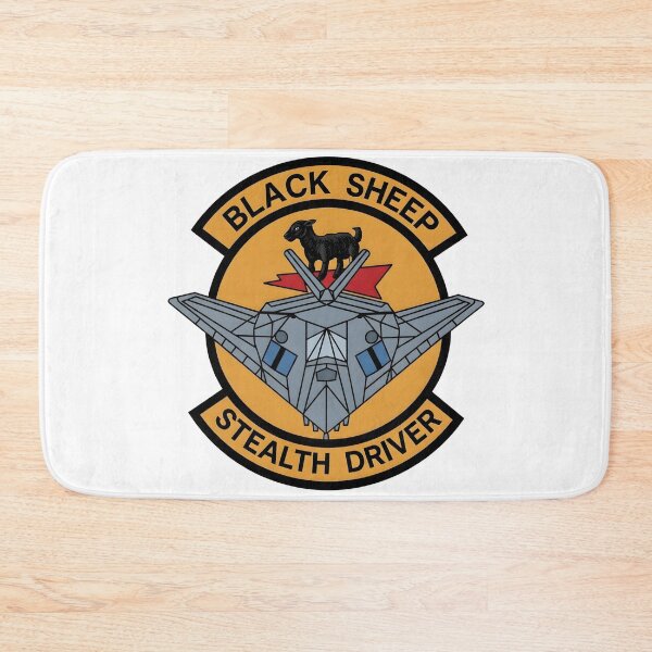 Item preview, USAF F-117 Nighthawk Black Sheep Stealth Driver Emblem Vector Graphic designed and sold by CharlieDesings.