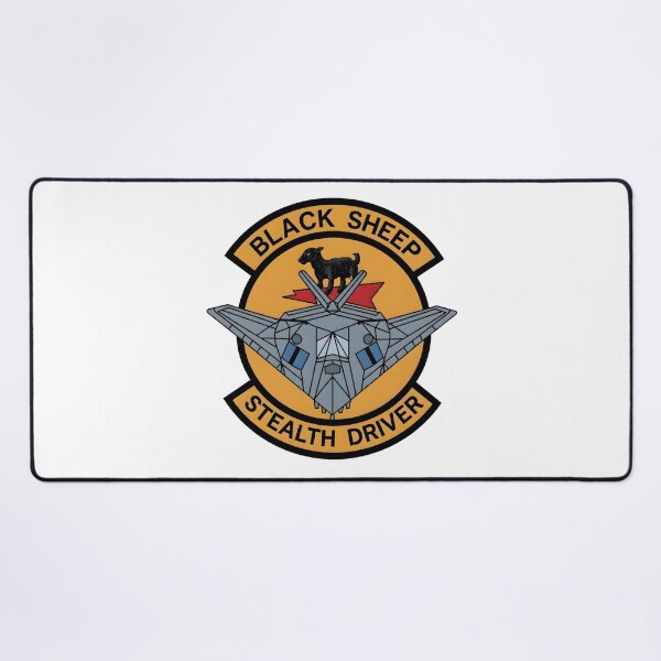 Item preview, USAF F-117 Nighthawk Black Sheep Stealth Driver Emblem Vector Graphic designed and sold by CharlieDesings.