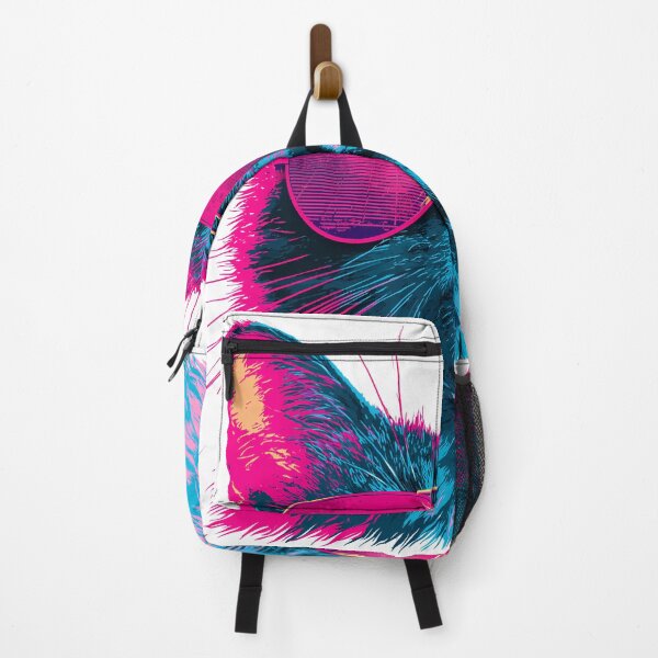 Item preview, Cool 80s Retrowave Cat - Vaporwave & Neon Art designed and sold by Artdavesalzburg.