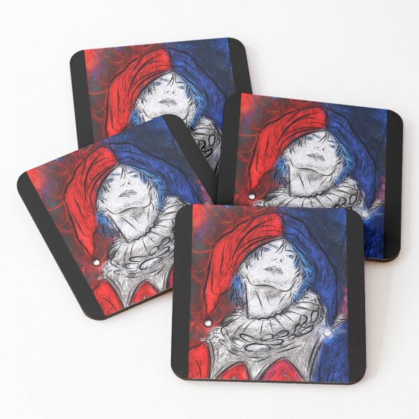 Item preview, dark fantasy anime jester and harlequin illustration designed and sold by Jay21743ori.