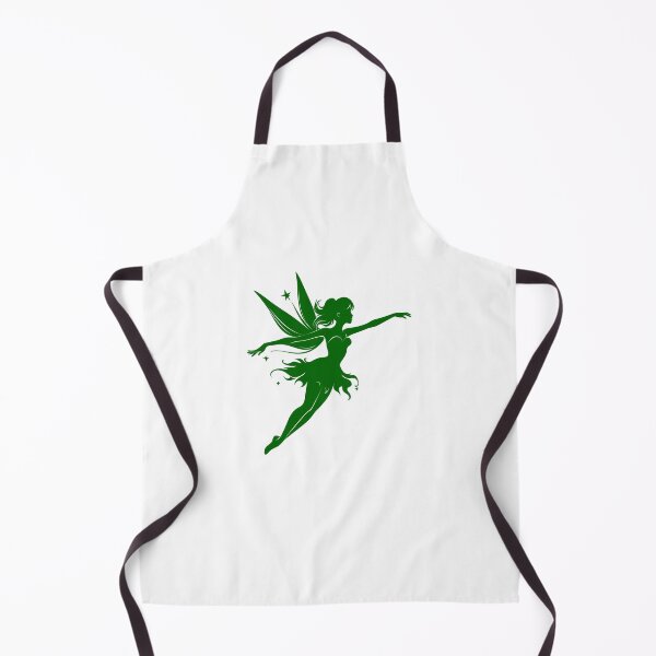 Item preview, Dark Green Flying Fairy Silhouette Design designed and sold by pattern-archive.