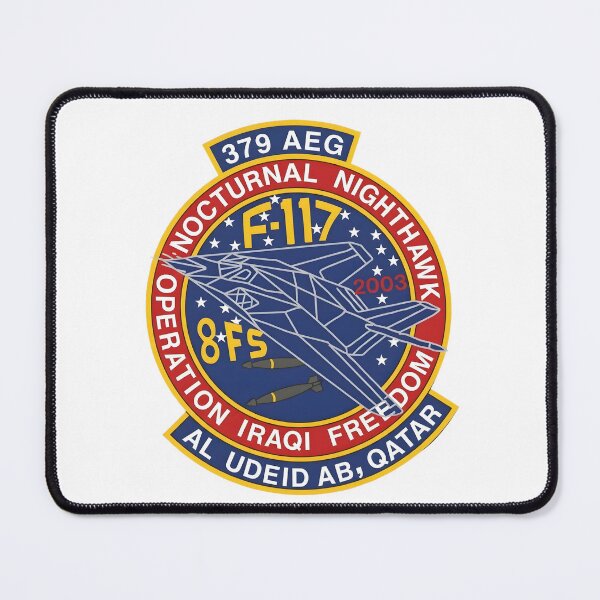 Item preview, USAF 379 AEG F-117 Nighthawk Operation Iraqi Freedom Emblem Vector Graphic designed and sold by CharlieDesings.