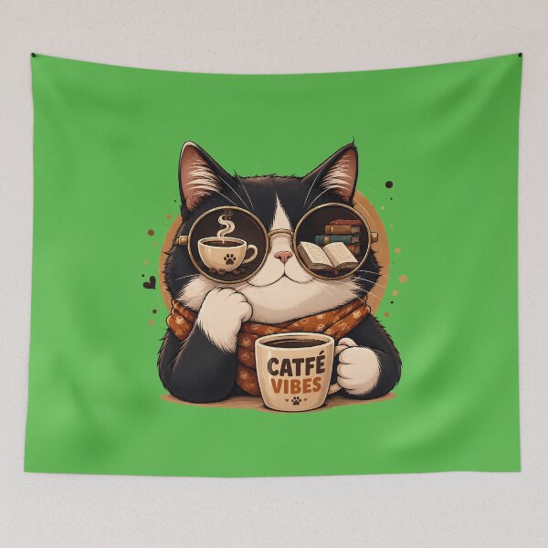 Item preview, SCA Coffee Cat - Barista Life Coffee Cupping Taster Specialty Coffee designed and sold by Retro Whiskers.