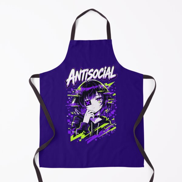Item preview, Chica de anime morada antisocial designed and sold by audreytrujillo2.