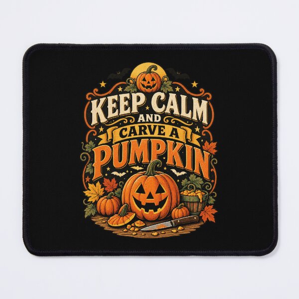 Item preview, Keep Calm and Carve a Pumpkin Vintage Halloween designed and sold by afr-saad.