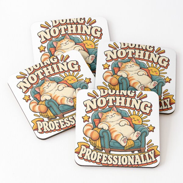 Item preview, Doing Nothing Professionally Cat designed and sold by manszoank.