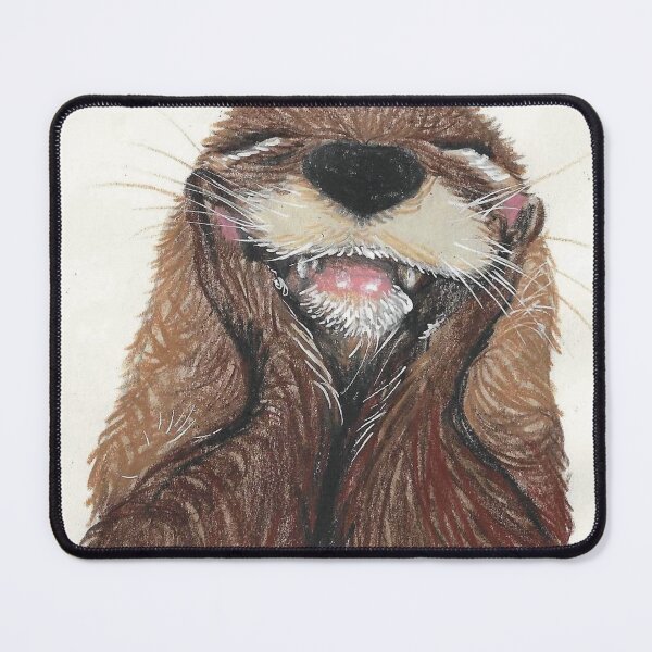 Item preview, Smiling Otter designed and sold by Kimberley Cummings Illustration.