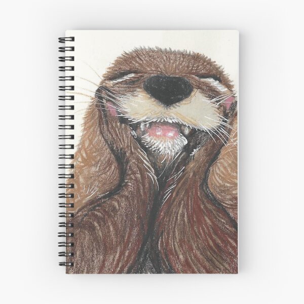 Artikelvorschau, Lächelnder Otter entworfen und verkauft von Kimberley Cummings Illustration.
