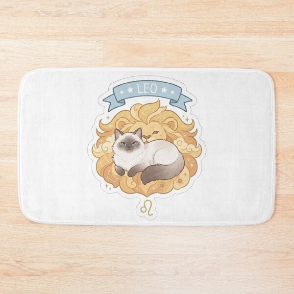 Item preview, Leo Zodiac Cat with Lion Mane and Stars - Cute Astrological Kitty Design designed and sold by PetalsPaws.