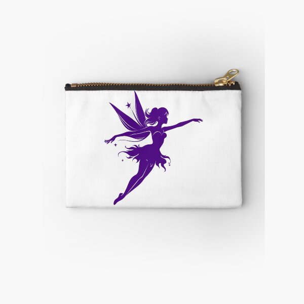 Item preview, Dark Purple Flying Fairy Silhouette Design designed and sold by pattern-archive.