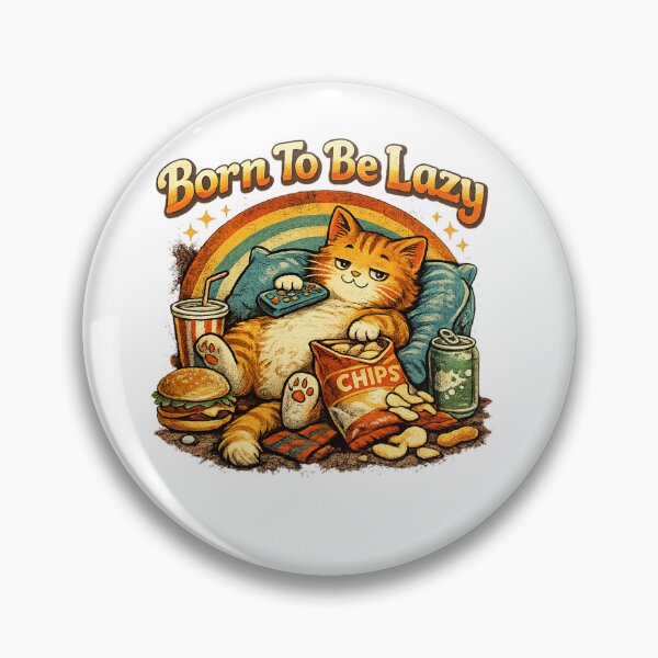 Item preview, Cat – Born To Be Lazy designed and sold by aissadjoudi.