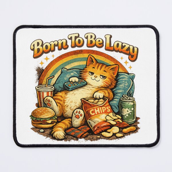 Item preview, Cat – Born To Be Lazy designed and sold by aissadjoudi.