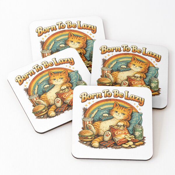 Item preview, Cat – Born To Be Lazy designed and sold by aissadjoudi.
