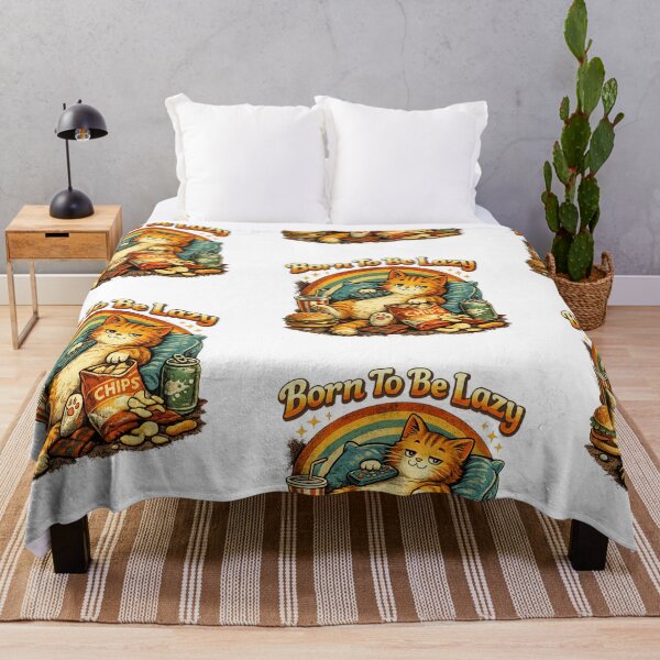 Item preview, Cat – Born To Be Lazy designed and sold by aissadjoudi.