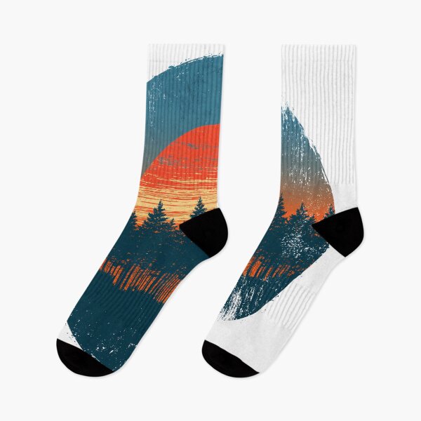 Item preview, Distressed Retro Forest & Sun - Pacific Northwest Vibes designed and sold by Artdavesalzburg.
