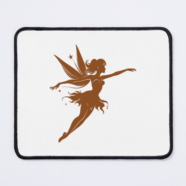 Item preview, Brown Flying Fairy Silhouette Design designed and sold by pattern-archive.