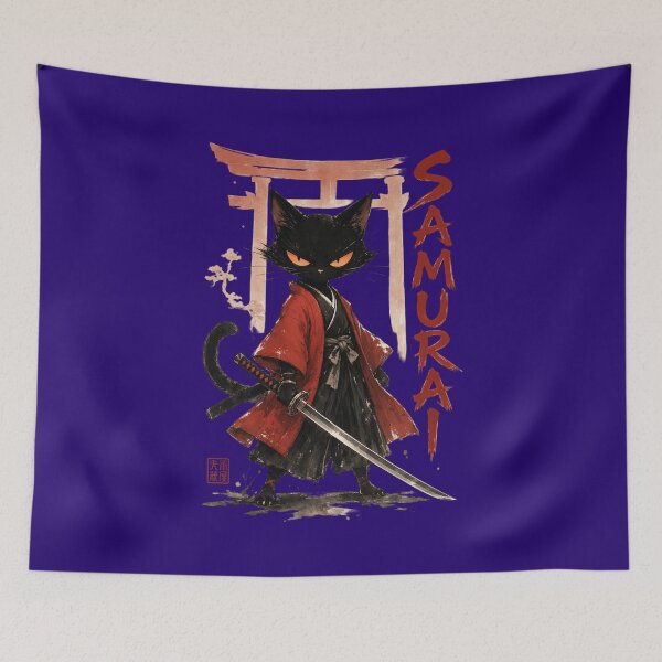 Item preview, Black Cat Samurai designed and sold by audreytrujillo2.