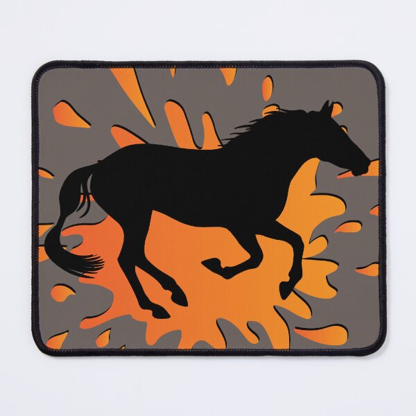 Item preview, The silhouette of an Abaga horse and a stain designed and sold by Cheval-de-coeur.
