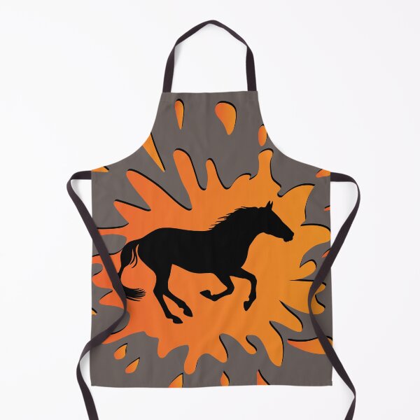 Aperçu de l'œuvre La silhouette d'un cheval Abaga et une tache créée et vendue par Cheval-de-coeur.