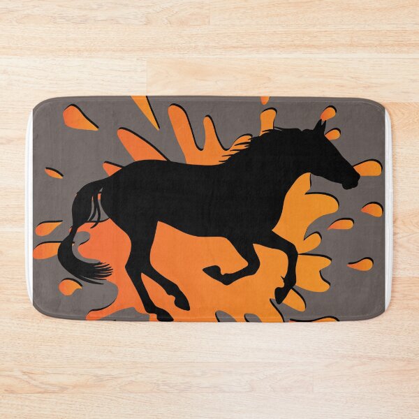 Item preview, The silhouette of an Abaga horse and a stain designed and sold by Cheval-de-coeur.