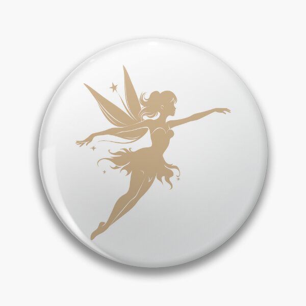 Item preview, Tan Flying Fairy Silhouette Design designed and sold by pattern-archive.