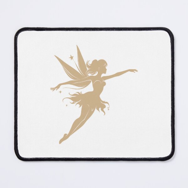 Item preview, Tan Flying Fairy Silhouette Design designed and sold by pattern-archive.