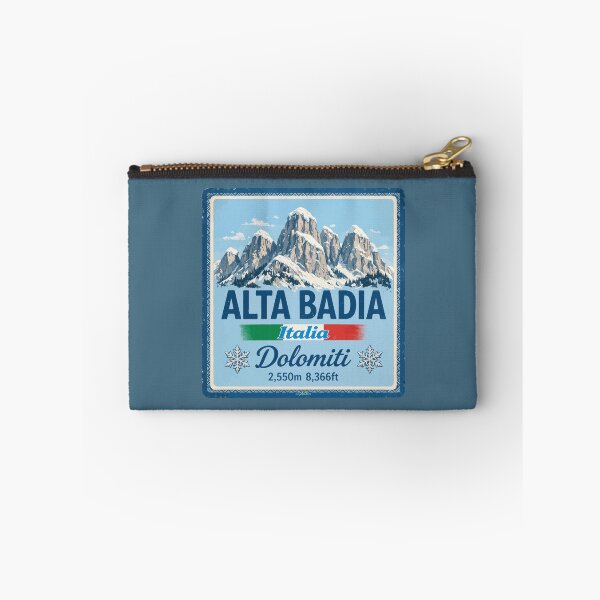 Item preview, Alta Badia Italy Italia Dolomites Ski Skiing Sticker TShirt 03 designed and sold by OuterShellUK.