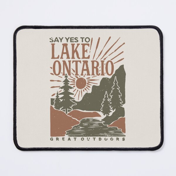 Item preview, Say Yes To Lake Ontario Great Outdoors Vintage Retro Nature Design designed and sold by artworkathome.