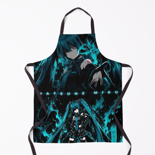 Item preview, Cyberpunk Aqua Flame Anime Girl – Neon Digital Warrior designed and sold by Dyan4.