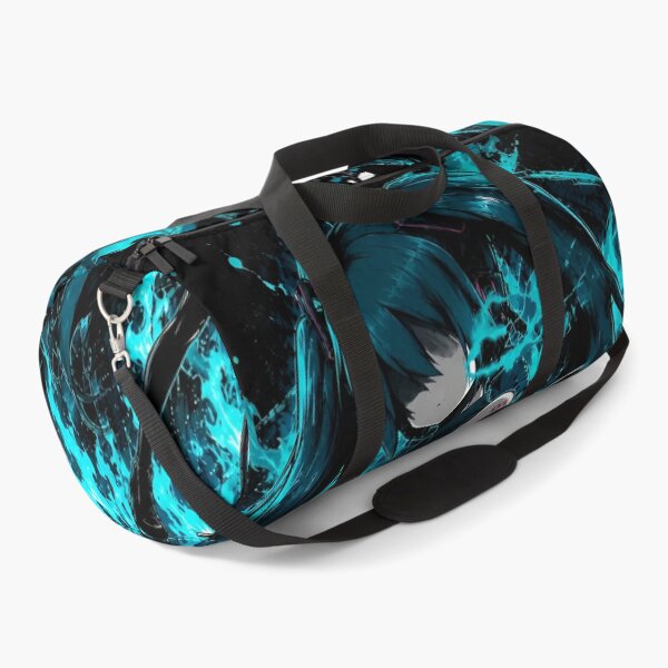 Item preview, Cyberpunk Aqua Flame Anime Girl – Neon Digital Warrior designed and sold by Dyan4.