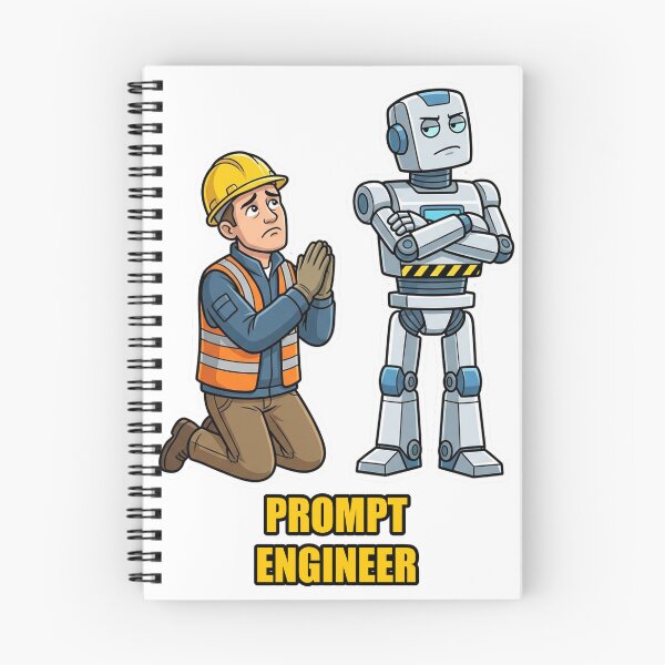 Item preview, Prompt Engineer Robot Whisperer Sticker designed and sold by YNAMREG.